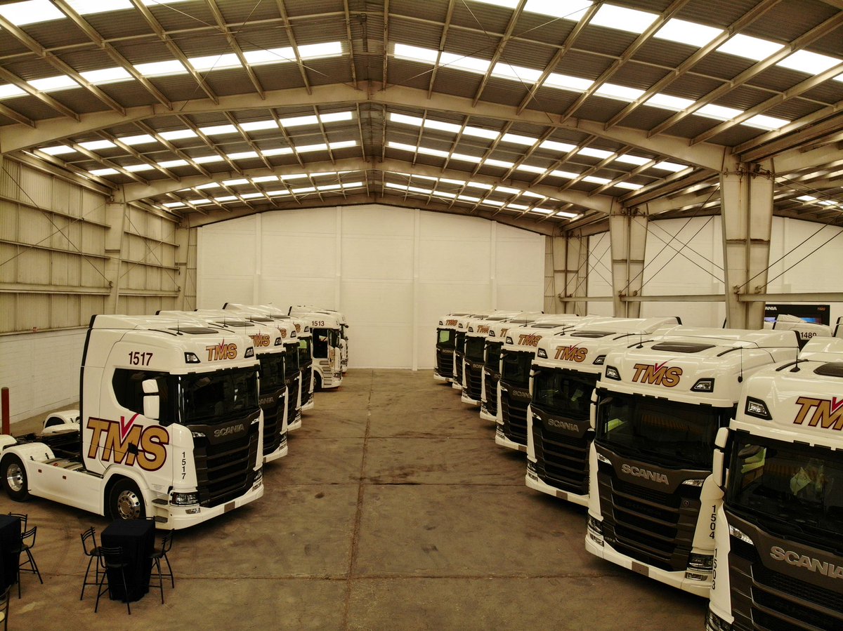 revistatyt (@revistatyt) on Twitter photo #EnVivoTyT Llegan a TMS los primeros Scania Super del pedido de 200 unidades realizado por la empresa transportista en Expo Transporte ANPACT 2022. <a href="/ScaniaMX/">Scania México</a> #EnVivoTyT Llegan a TMS los primeros Scania Super del pedido de 200 unidades realizado por la empresa transportista en Expo Transporte ANPACT 2022. <a href="/ScaniaMX/">Scania México</a>
