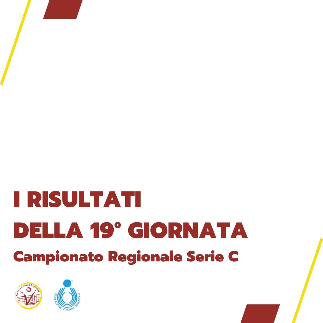 Campionato Regionale Serie C Maschile e Femminile: i risultati della 19° giornata 👉🏻 bit.ly/40lGdhm