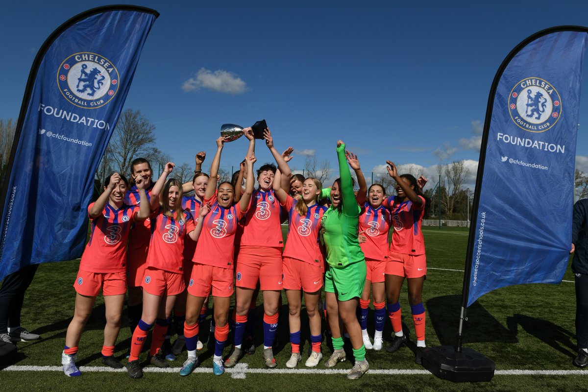 CFCFoundation's tweet photo. Congratulations to @cbscsport &amp; @BlenheimEpsom who were crowned winners of the Foundation College Cup today🏆

The teams were also joined by a special visit from @RLC 👏 https://t.co/pup6WMWdy3