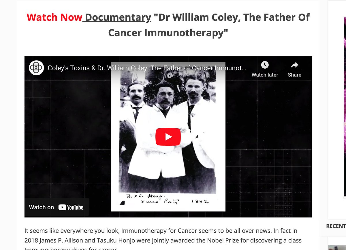 CHIPSAhospital's tweet photo. Watch the Documentary "Dr William Coley, The Father of Cancer Immunotherapy" on our website https://t.co/yWNVc3LzGO now!

#chipsahospital #cancertreatment #cancerresearch #cancerclinic #chipsahospital #cancer #oncology #cancertreatmentmexico #healthcare #smile #chipsa #coley https://t.co/6kd3UthAaE