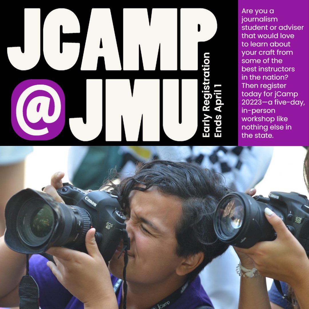 VAJTA1's tweet photo. Register today for jCamp 2023 - a five-day, in-person workshop like nothing else in the state. We’ll be highlighting the best parts of jCamp on all our socials all week long! Make sure to register by April 1 for the best discount of the year!  📸: @bjenk76 https://t.co/wTypVHYkkz