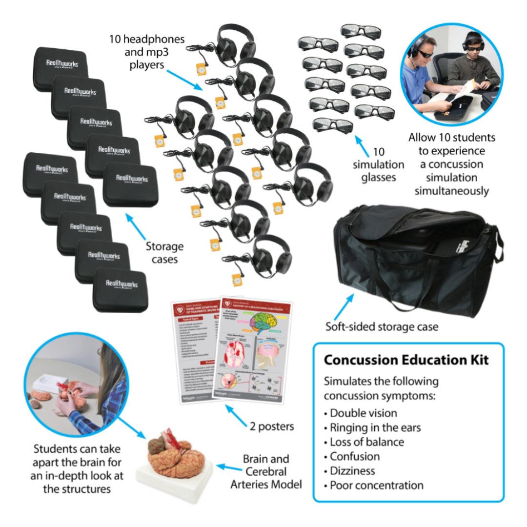 2 in 10 high school athletes will get a #concussion this year. Bring #concussionawareness & #sportsmedicine #careerexploration to your classroom with this kit: realityworks.com/blog/this-new-…

#BrainInjuryAwarenessMonth #TBI  #traumaticbraininjury #HealthScience #concussioneducation