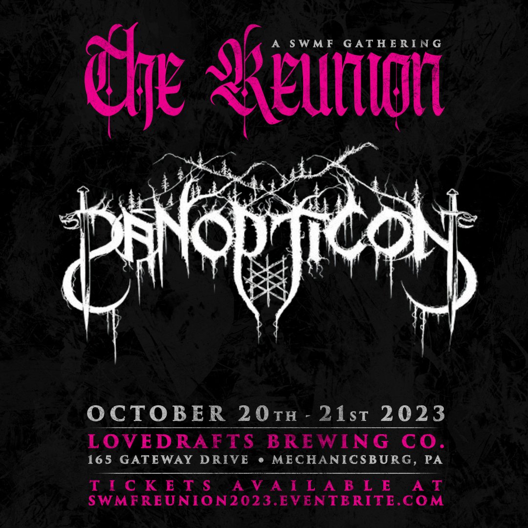 For our final band announcement, welcome Panopticon, our longtime friend and SWMF believer.  Along with music, Austin will share some his other talents at the Reunion-details TBA!  Join us for this special weekend! Get tickets now!
smpl.is/6n7b5
#SWMFReunion