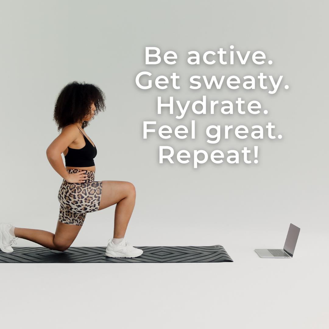 Here’s your daily checklist! #beactive #getsweaty #fittips