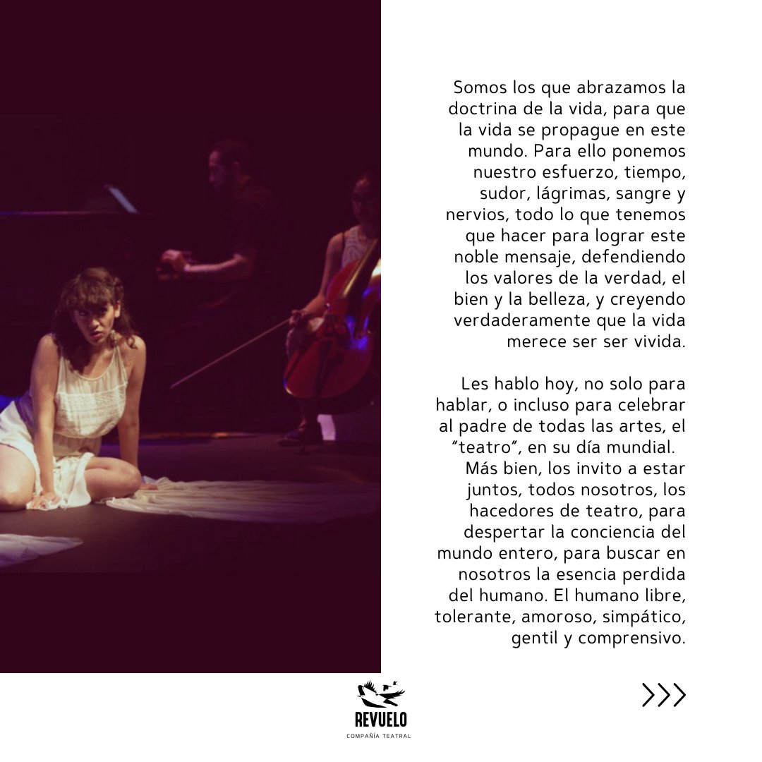 itaca_penelope's tweet photo. El sábado, celebramos el teatro lleno, y alzamos la voz para dar este mensaje.   #DíaMundialdelTeatro #27Marzo. Este día es una celebración para aquellos que pueden ver el valor e importancia de la forma de arte #teatro, y actúa como un llamado de atención para los gobiernos, https://t.co/IPKypBnw2L