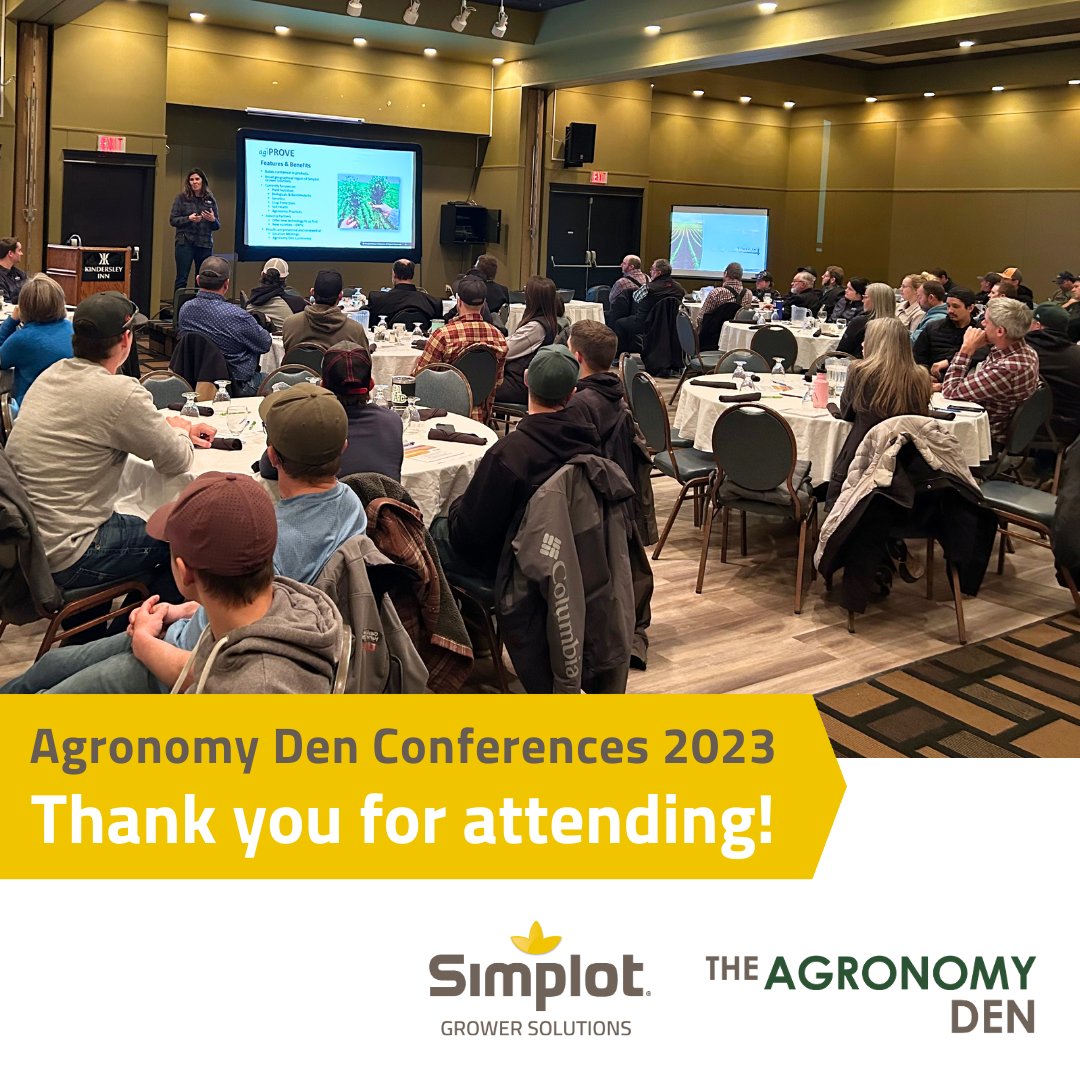 Our annual Agronomy Den Conferences were held throughout our trade area in February and March with the final ones wrapping up last week. Thanks to everybody who attended and helped make our events a success!