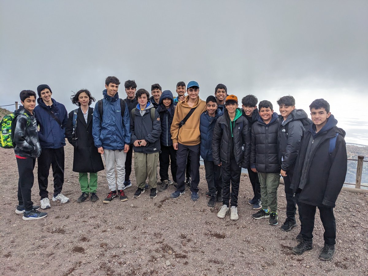 MTSClassics's tweet image. At the summit of Vesuvius - some rain, some sun, lots of cloud