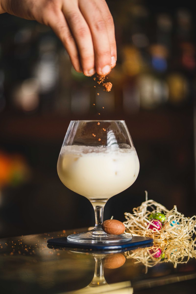 Join us for ‘A Chocolate Affair’. 🍫

Our Easter-themed cocktail combines Havana 7 rum and Frangelio liqueur with vanilla syrup and double cream. 🍸