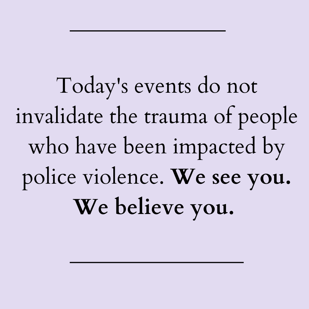 YEGSAVE's tweet photo. Today, we can hold space for complicated feelings. All human life is valuable, and we can grieve for individuals, their families, and their communities, without participating in police propaganda. #policeviolencesurvivors https://t.co/ASreXurILX