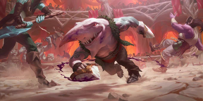  "Little nick `ere, little slice there, all in good fun. Bit `o blood in the water never hurt anybody. Well, not me anyways." - Nukkle 