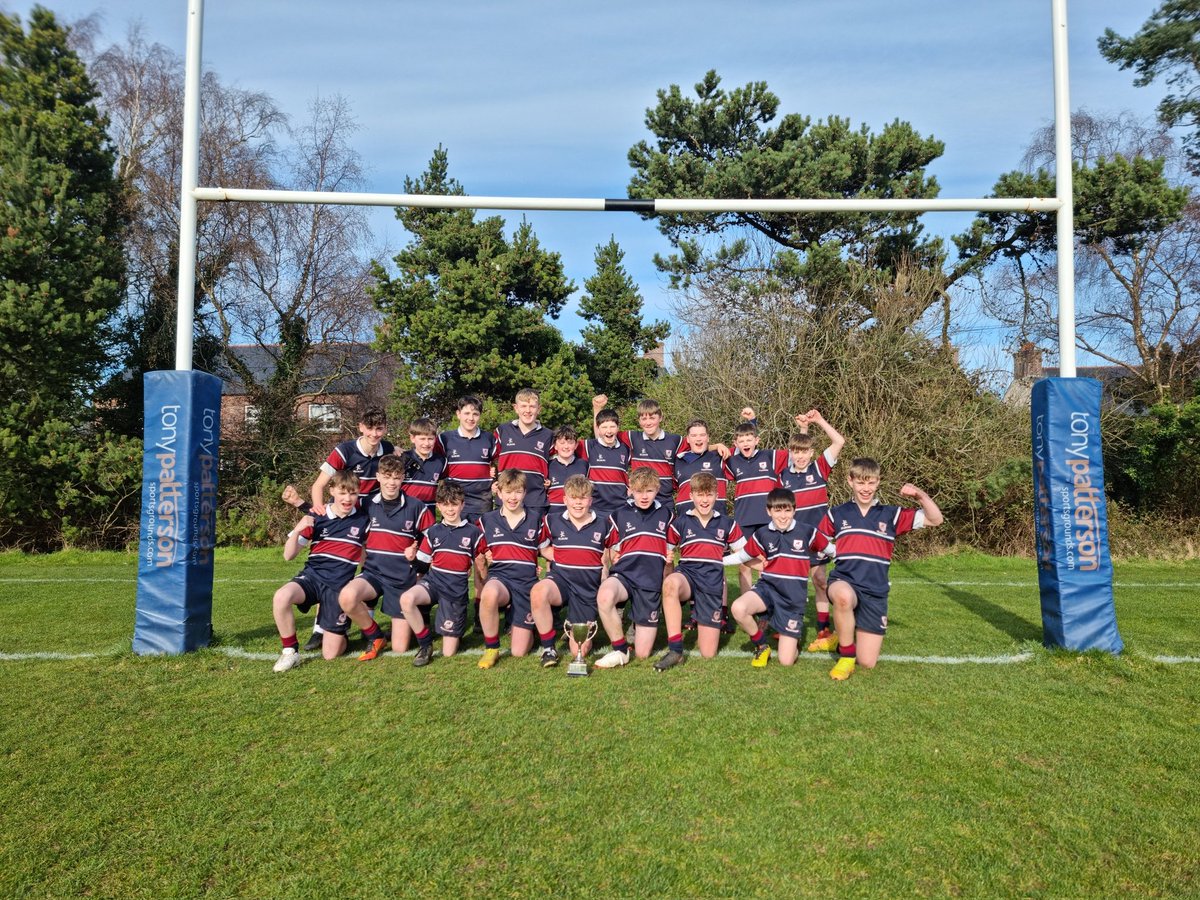 🏉 U13 🏉 

Congratulations to our U13 team who ended the season by winning the Hilditch Cup. Captain Corbyn Marsden led his team to their second trophy success of the year, with the match against @belfasthighsch1 finishing an impressive 54 - 14. 

M.o.M Benjamin Sterling