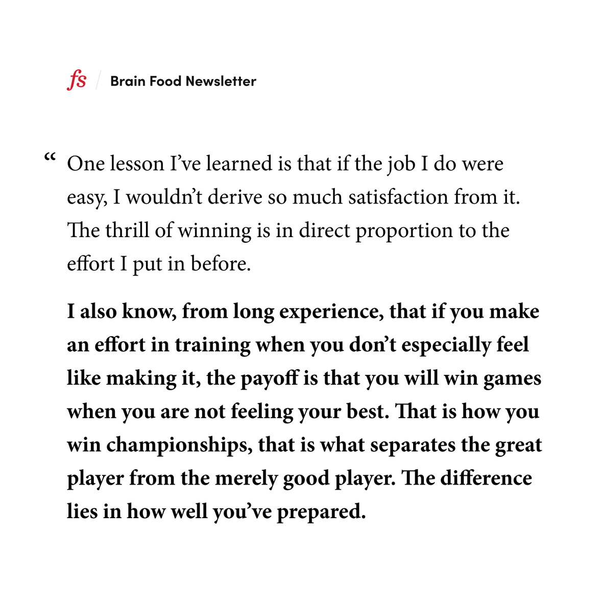 Rafael Nadal on the importance of doing the work, even when it's hard: