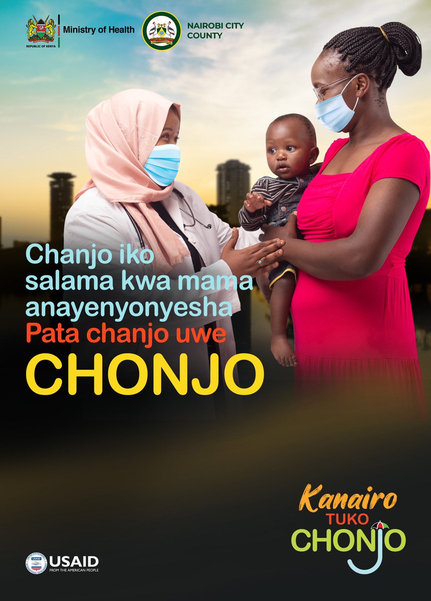 COVID19 Vaccine is safe for breastfeeding mothers and has no effect to the breastfeeding child. Get vaccinate. #KaaChonjo #PataChanjo #KanairoTukoChonjo
@daktari1 @AKenyanGirl @Ma3Route @GhettoRadio895
@ntvkenya @MOH_DHP @Amref_Kenya @KilimaniMum @AKUGlobal @PSKenya_ @PhilipOgola