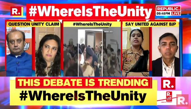 republic's tweet photo. #WhereIsTheUnity | Congress doesn't support such comments: @VijayadharaniM, Congress MLA on Youth Congress chief Srinivas' abusive remark against Smriti Irani
https://t.co/zWEu0y52mb
#RahulGandhi #Congress #SmritiIrani #SoniaGandhi https://t.co/ZeDlVUDHaF