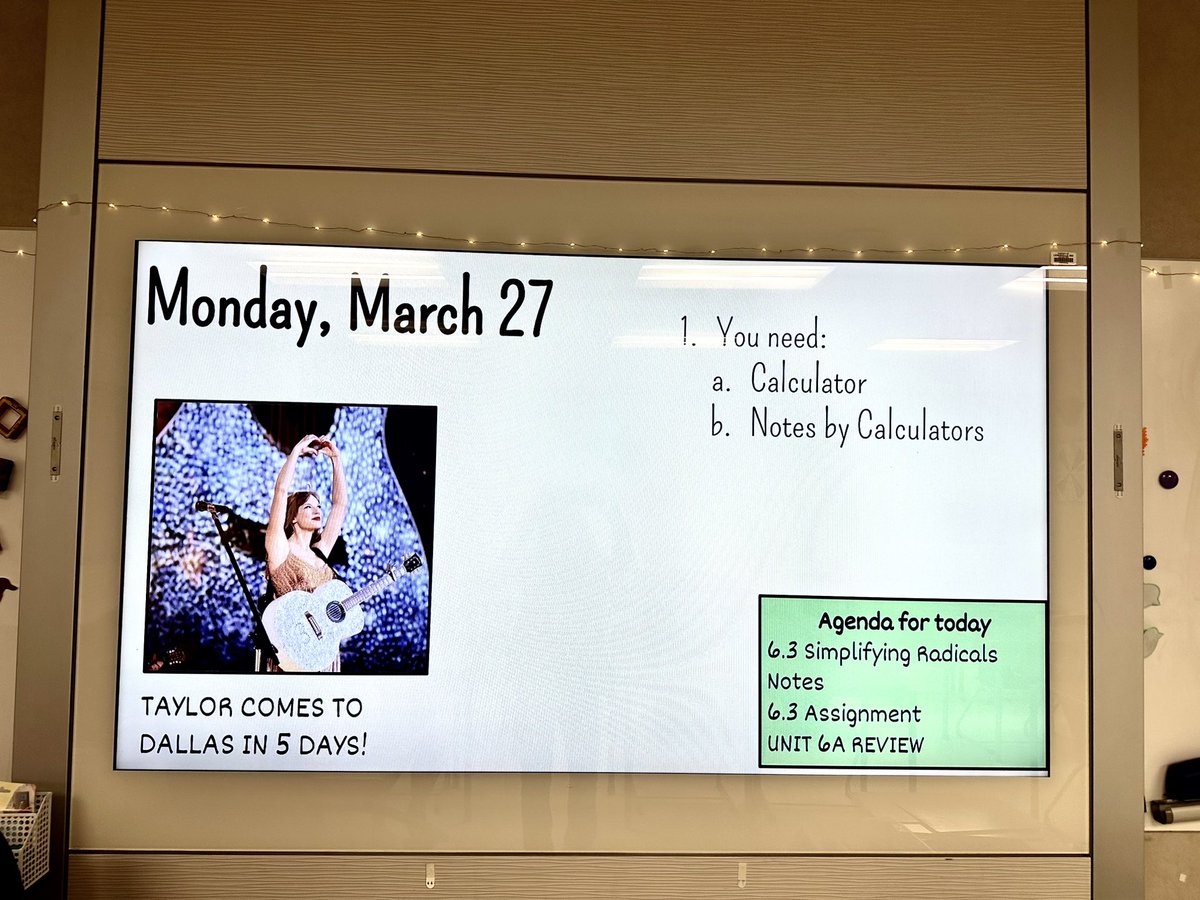 MathwithMeech's tweet photo. Turning every one of my students into a Swiftie this week!! @taylorswift13 🫶💗 https://t.co/xqThgylVW1