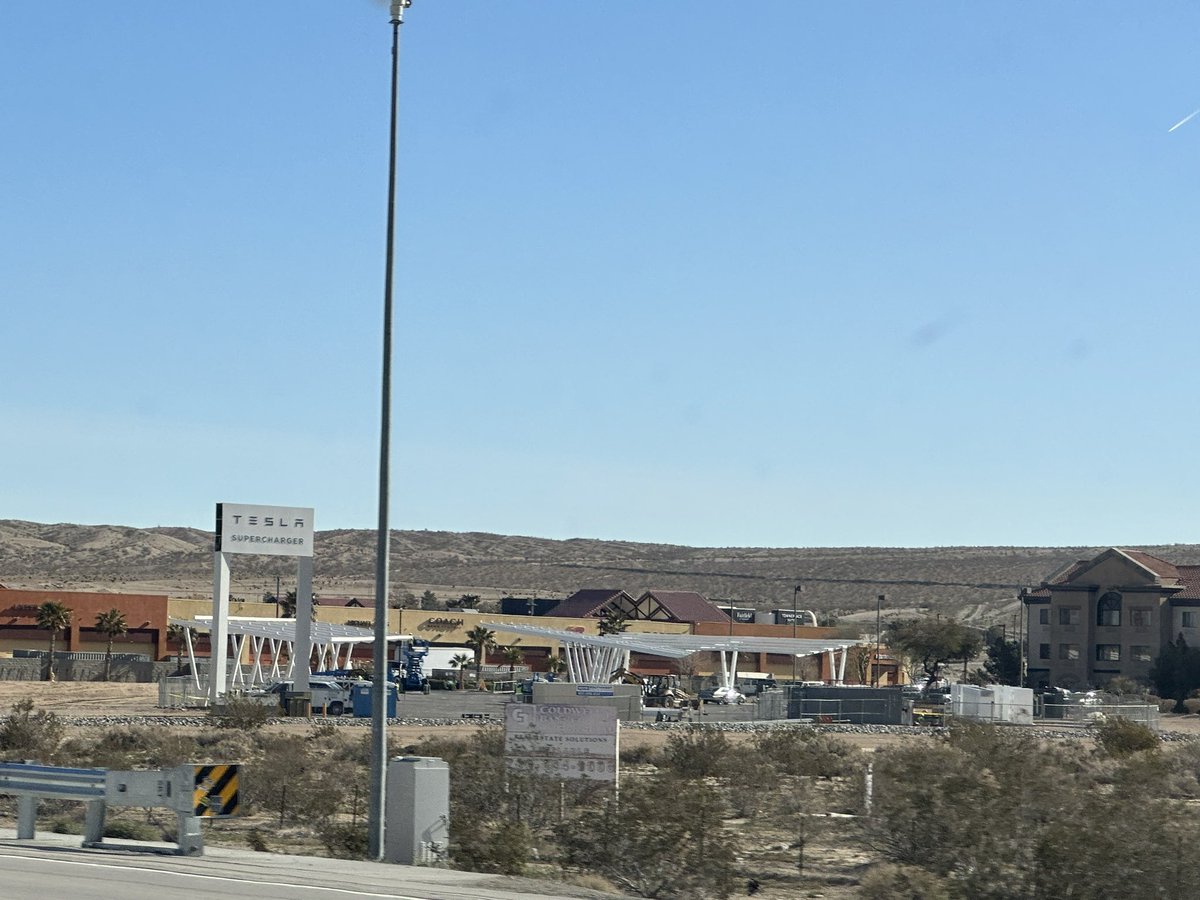 Zack on Twitter "Barstow supercharger expansion is underway with solar
