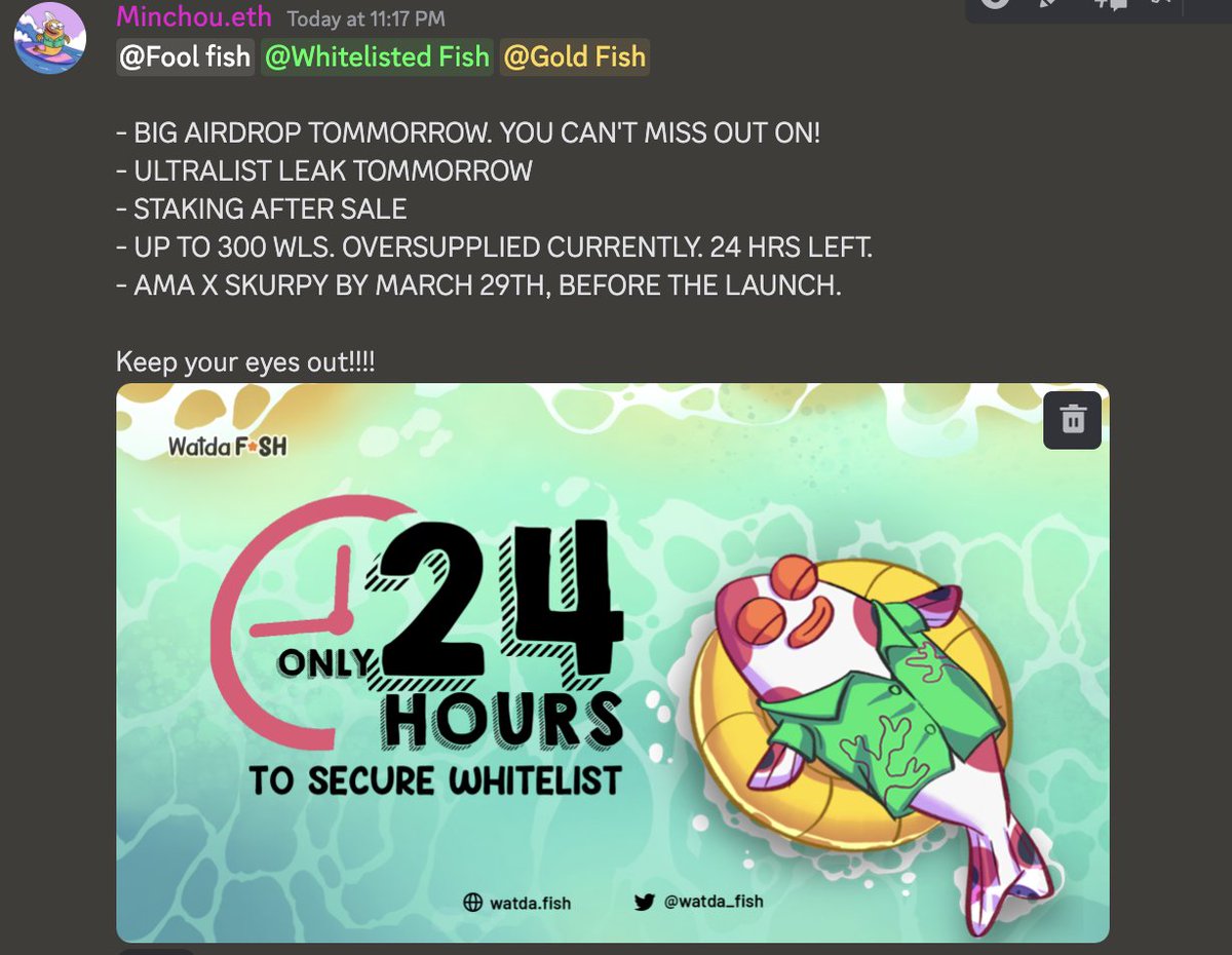 watda_fish's tweet photo. Alright. Everything is IN! ๐ค
#watdafish #foolfish https://t.co/6XrQxWCTpC