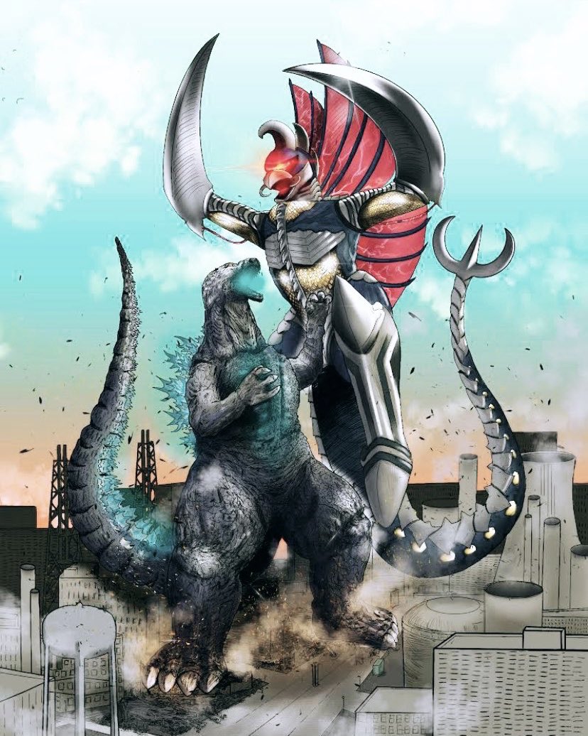 StopSaenz97's tweet photo. @kaijugamer2000 Collab I did with a colorist on Instagram https://t.co/dhVR44viSR