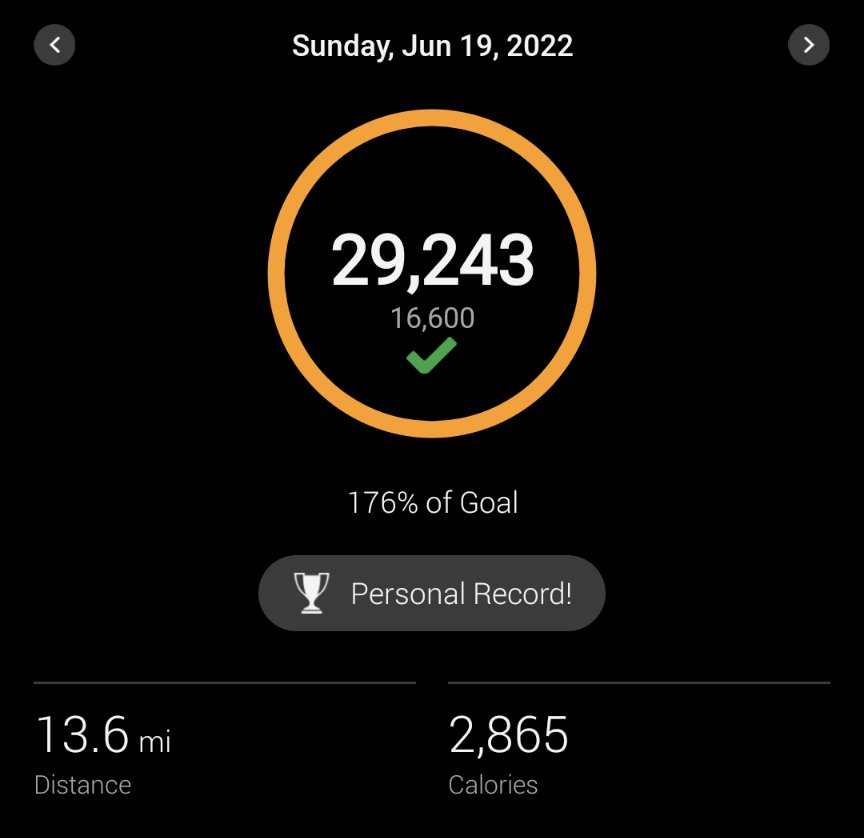 Kate1527712's tweet photo. @KipThaSippa @Bonnaroo My steps from last year... A casual 53.4 miles over 4 days 🙃 https://t.co/UsqROt9jwf