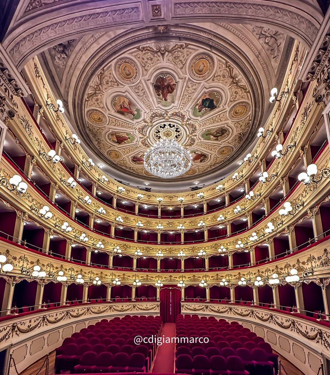 YourAbruzzo's tweet image. Avete mai assistito a uno spettacolo nel Teatro Marrucino a #Chieti? È un gioiello architettonico in sfarzoso stile ottocentesco, realizzato nel 1874. Da ammirare il soffitto decorato con un grande rosone ligneo ornato da una ghirlanda di fiori.
👉bit.ly/3vXBFSg
#Abruzzo