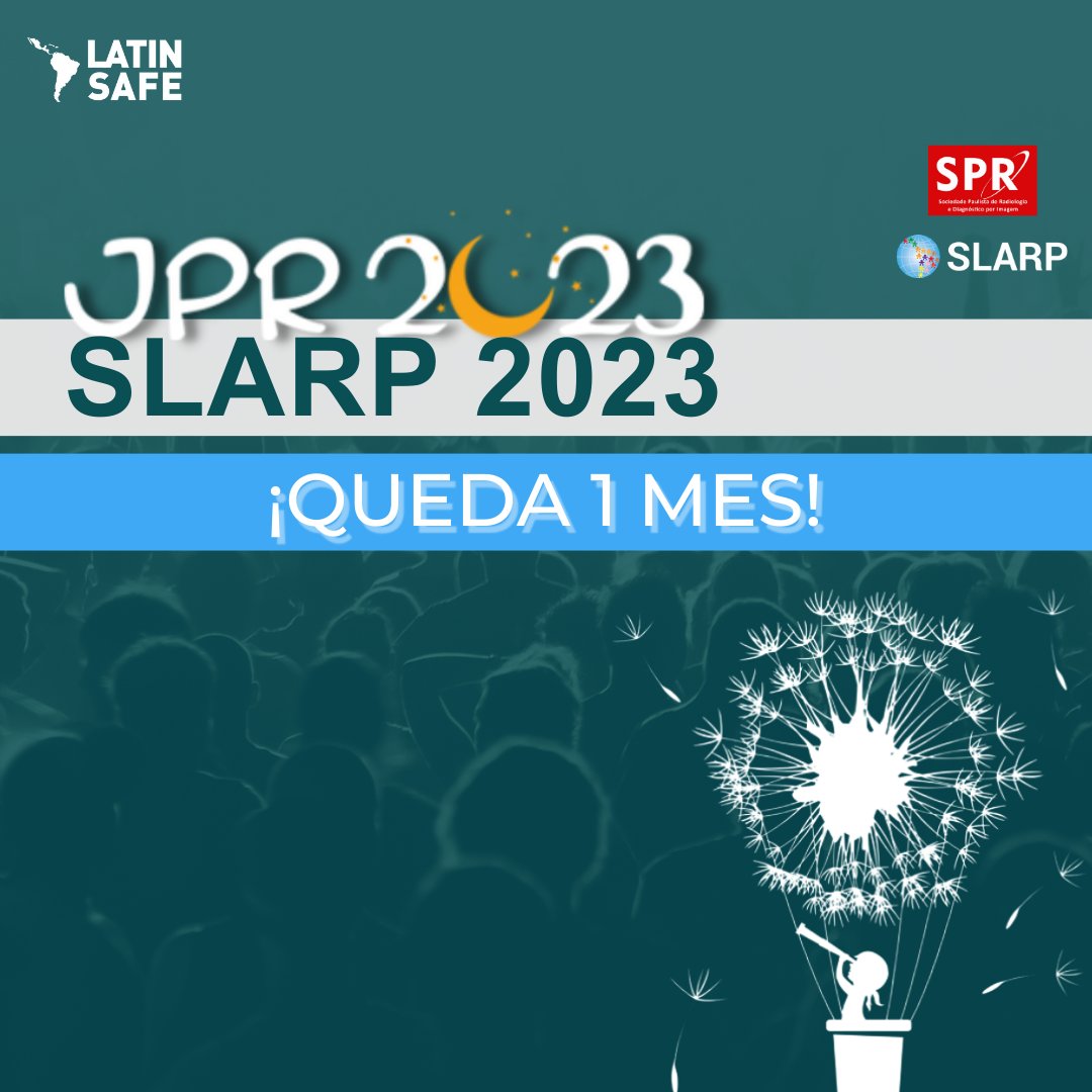 LatinSafe's tweet photo. ¡Falta solo un mes para la 53ª Jornada Paulista de Radiología - JPR2023, en Brasil!

Falta apenas um mês para a 53ª Jornada Paulista de Radiologia - JPR2023!

Only one month left for the 53rd São Paulo Radiological Meeting - JPR2023!

➡ https://t.co/NlFgxr97ZE

#SLARP23 #JPR23 https://t.co/52N6qtPWBG