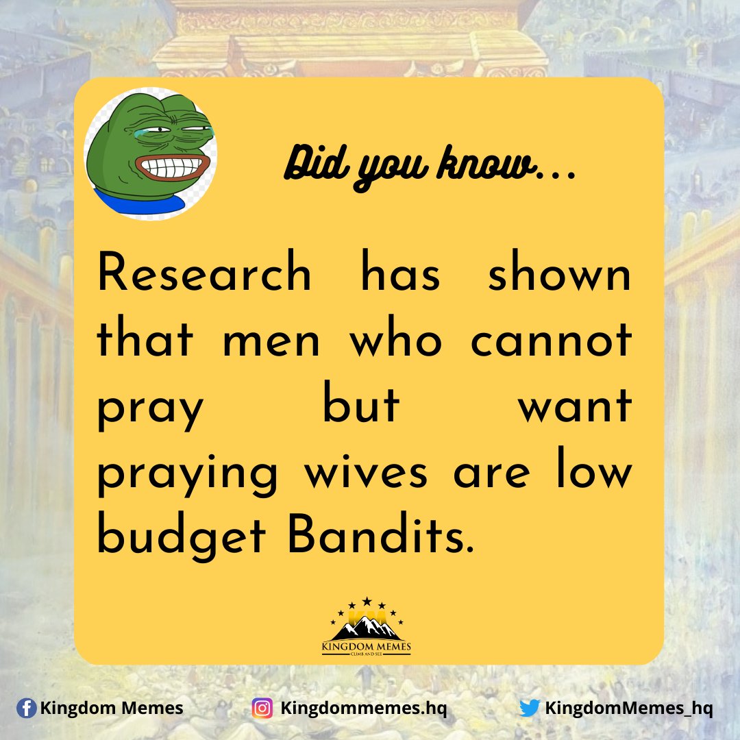 KingdomMemes_hq's tweet photo. Welcome to another Episode of 'Did You Know' May you be blessed as you read from these chronicles of vawulence🏃🏼🏃🏼

Thread.... 

#KingdomMemes
#UncleKM https://t.co/cN5RDJXbhF