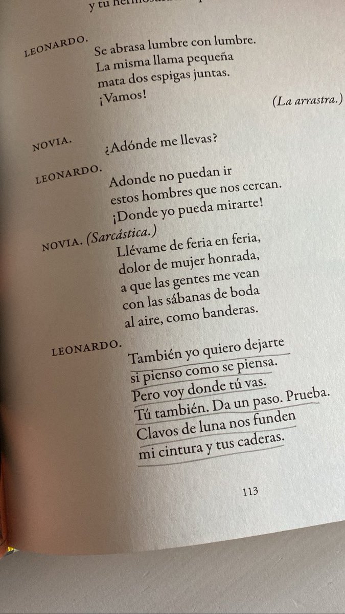 hoy es el día mundial del teatro🎭 así que os dejo mis versos favoritos de bodas de sangre porque federico siempre🫶🏼