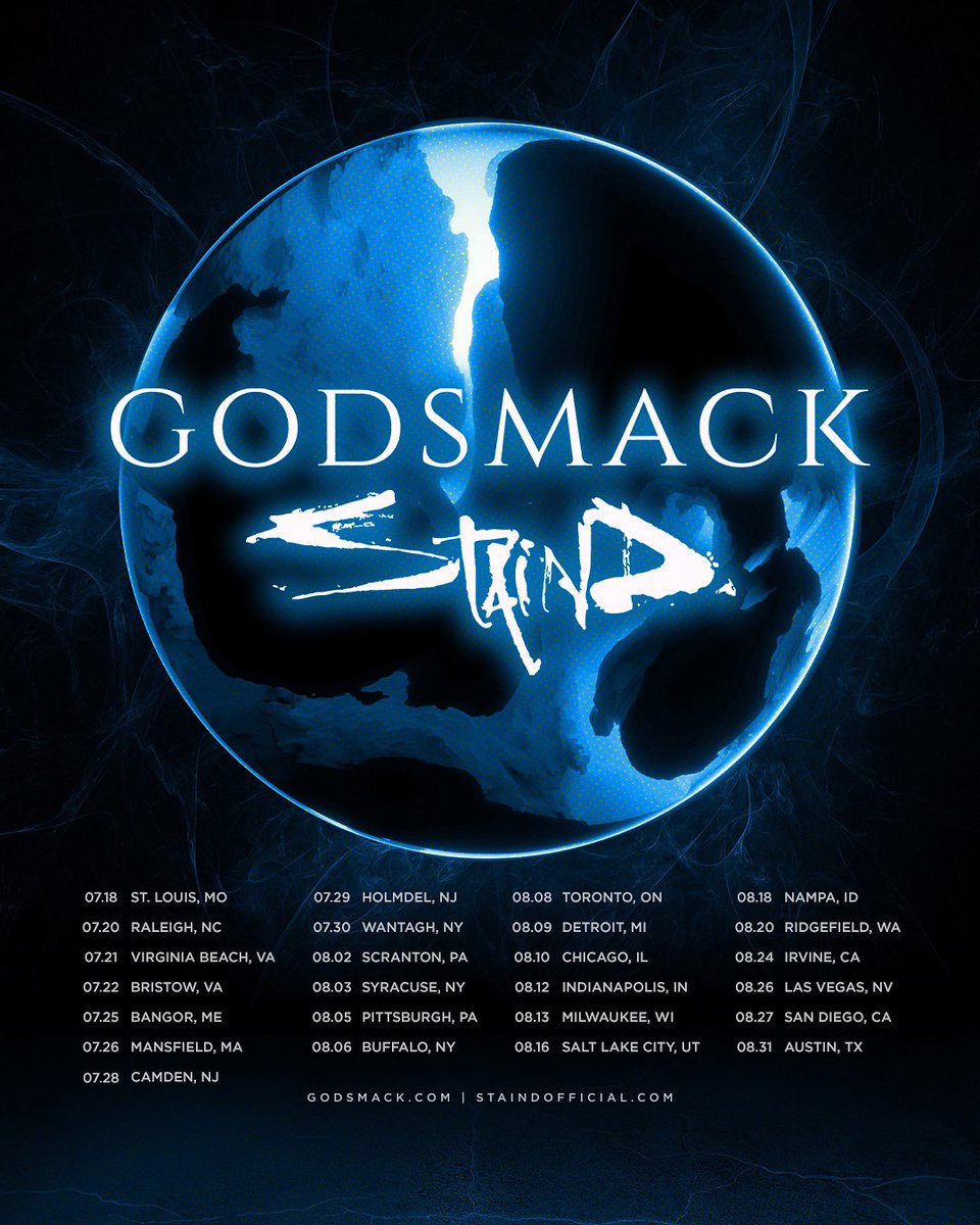 Staind on Twitter "BIG NEWS 🚨 Staind and godsmack are on tour
