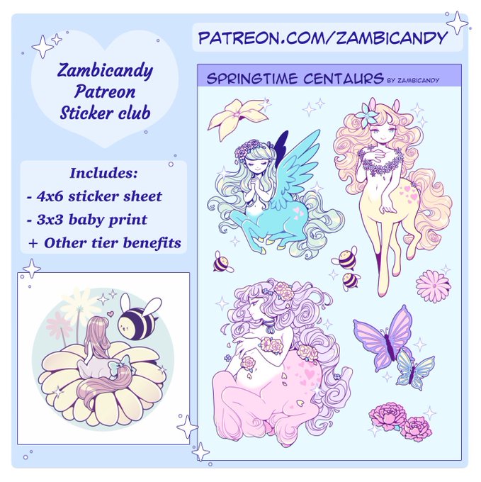 Springtime centaurs for -you know where- I have 2 US slots available! Nab them before the end of the month 💖🐝🌹🌸💐🌺🌷🌻 Pls tell me when you like my work 🥹💖 