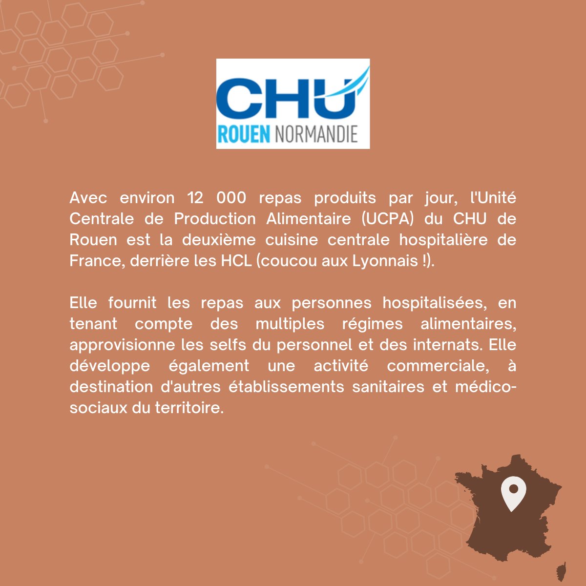 Le Tour de France des stages #EDH se poursuit en Normandie au @CHURouen avec notre collègue @martin_espenel, qui a pu faire une immersion à l'Unité centrale de production alimentaire ⤵️