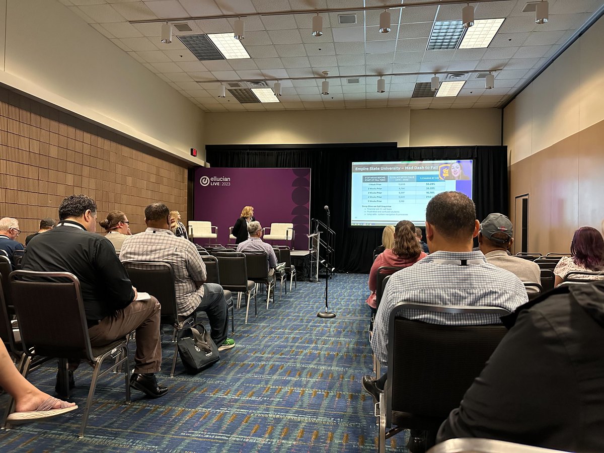 ocelotone1's tweet image. Top notes from our #elive23 session:
1. Unify the student experience with 24/7 personalized engagement 
2. Drastically reduce service load so staff can identify and engage the most critical cases in order to maximize impact
3. Drive enrollment, retention, and completion goals