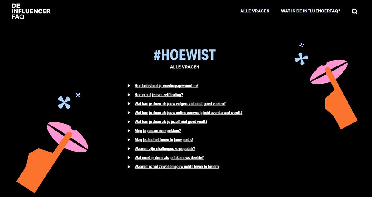 De net gelanceerde #influencerFAQ bundelt tips voor influencers en content creators en wijst hen de weg naar thema's als mentale gezondheid. Knap initiatief van <a href="/dalle_benjamin/">Benjamin Dalle</a> 👏 en fijn om hieraan te kunnen bijdragen!