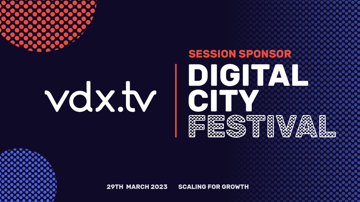 VDX.tv (@vdx_tv) on Twitter photo We're excited to be at this year's <a href="/DigitalCityFest/">Digital City Festival</a> as a session sponsor for the 29th March "Scaling for Growth " event. If you're at the festival, please do stop by and say hello - we'd love to meet you! Learn more: ow.ly/oS7q50NseU1
#DCF23 #tech #digitaladvertising We're excited to be at this year's <a href="/DigitalCityFest/">Digital City Festival</a> as a session sponsor for the 29th March "Scaling for Growth " event. If you're at the festival, please do stop by and say hello - we'd love to meet you! Learn more: ow.ly/oS7q50NseU1
#DCF23 #tech #digitaladvertising