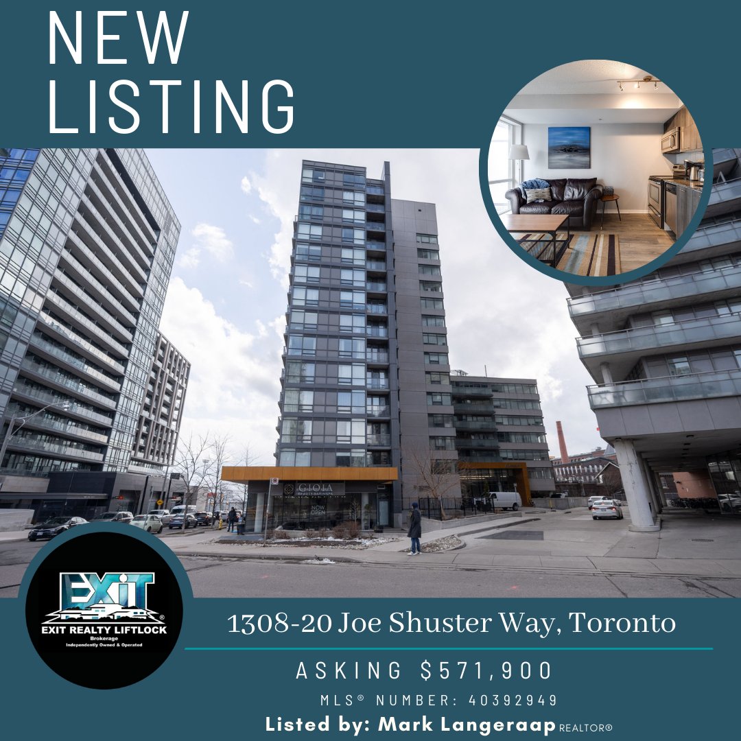 ExitRealtyPtbo's tweet photo. ⚡️New Listing⚡️ 
1308-20 Joe Shuster Way, Toronto📍

Asking: $571,900        
MLS® Number: 40392949
#realestate #forsale #LovExit #EXITrealtyliftlock #Realtor® https://t.co/NHPJHV2XgF