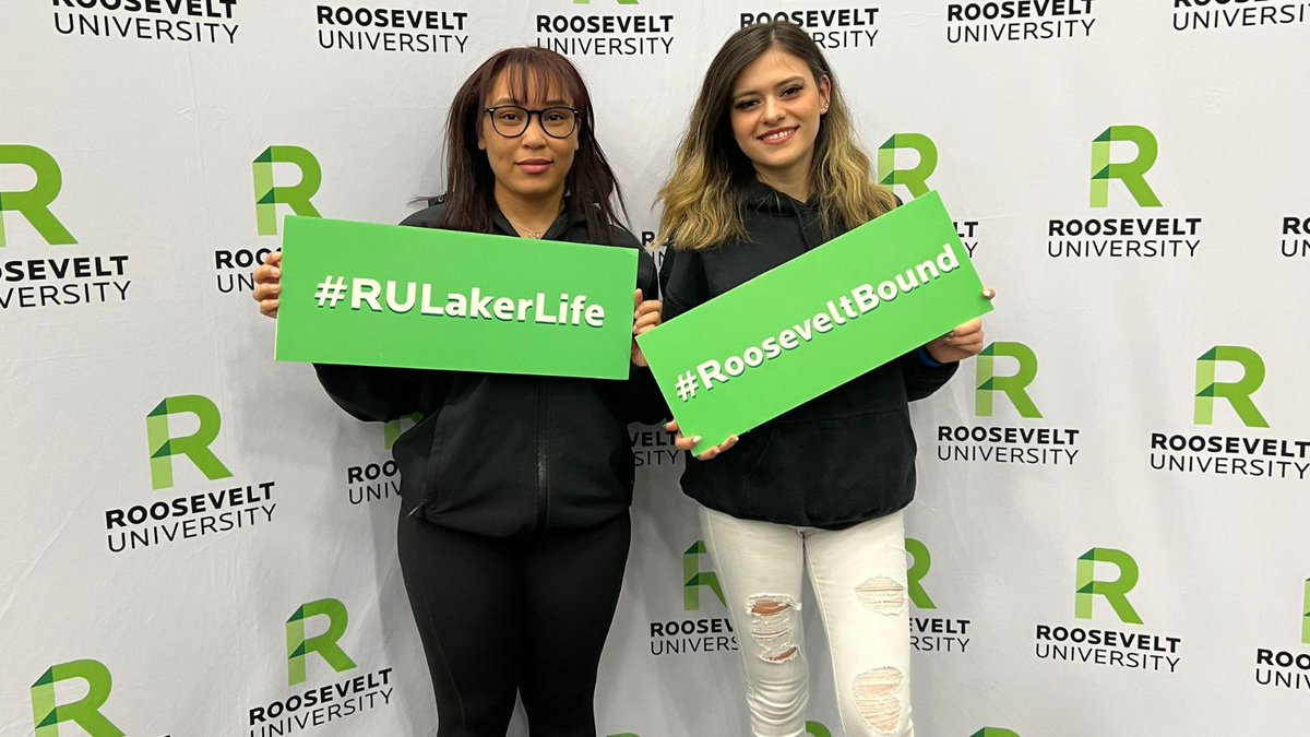 RooseveltU's tweet photo. We LOVED meeting our newly admitted students and their families and friends at Admitted Student Day this past weekend!
 
If you haven’t already, submit your deposit today to officially join our Laker community. https://t.co/9ox2m94Gpi

#RUBOUND #AdmittedStudentDay #rooseveltu https://t.co/Alt9ZHwkb7