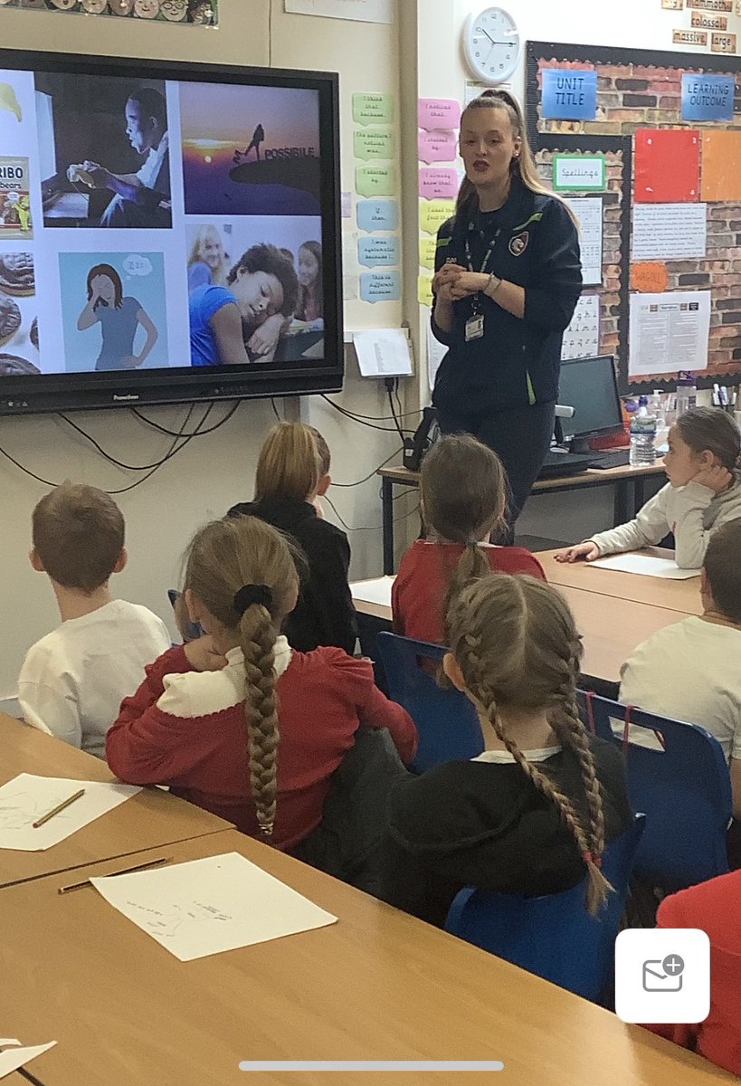 Accprimary's tweet photo. Year 3 and 4 have enjoyed learning new Tag Rugby skills in their session delivered by the Leicester Tigers today. @Melissa @MeltonBelvoir @Discoverytrust #ACCPE https://t.co/iqT5DRXml1