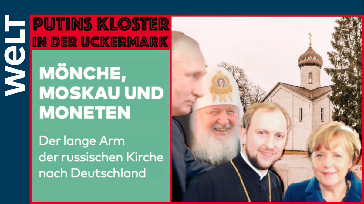 Putins Staatskirche hat auch eine Filiale in Deutschland. Und ein #Kloster in Brandenburg, das mit Unterstützung von Angela #Merkel|s Familie gegründet wurde. Es zieht Kremlpropagandisten, Einflussagenten und Kriegsbefürworter geradezu magisch an. @welt bit.ly/3lQvQTJ