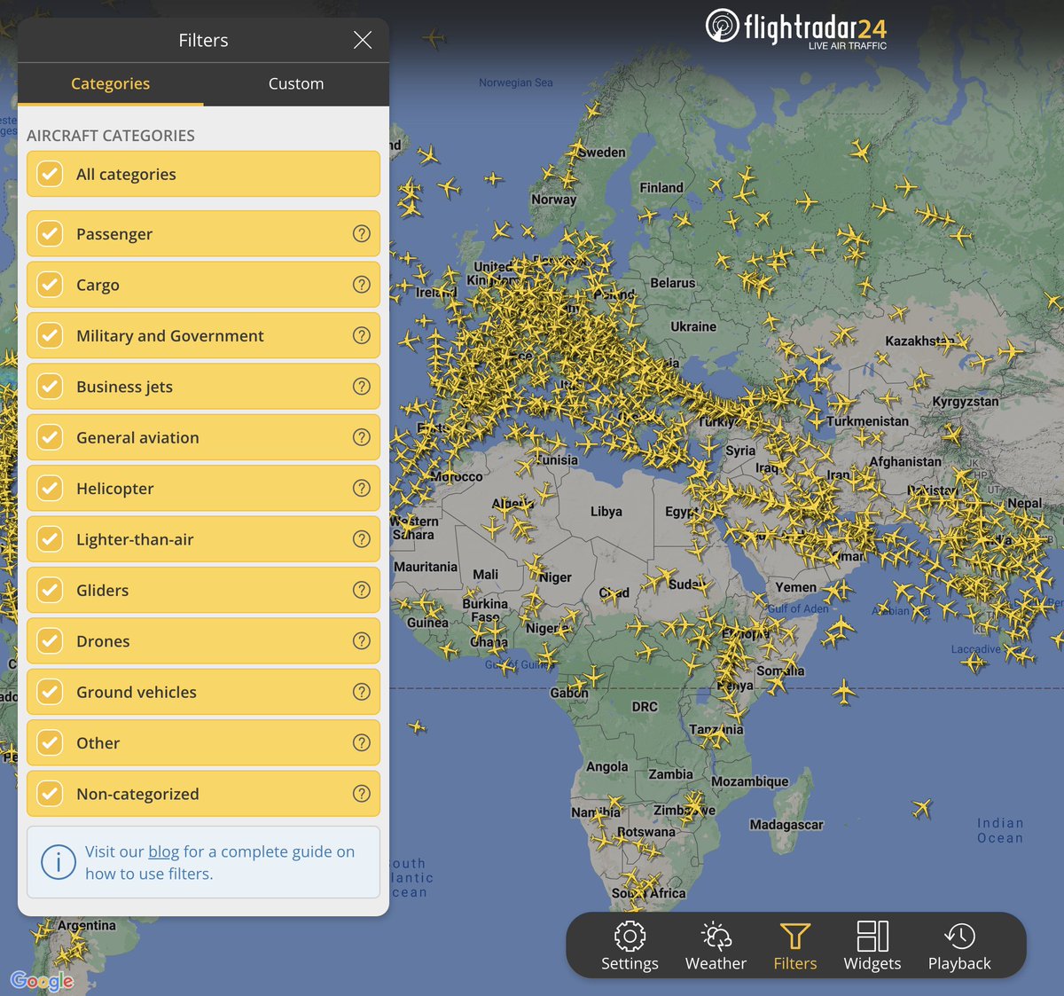 Flightradar24 tweet media