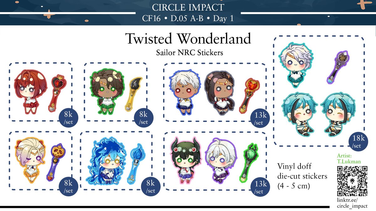 circle_impact's tweet photo. Scroll ⬆️
14/
Fanmerch by
@initlukman
#twistedwonderland #twst #riddle #ace #deuce #cater #trey #azul #jade #floyd #leona #ruggie #jack #kalim #jamil #vil #rook #epel #idia #ortho #malleus #lilia #silver #sebek #divus #maxeus
#NUcarnival #NUcarnivalEn #quincy https://t.co/ofMt441SmO