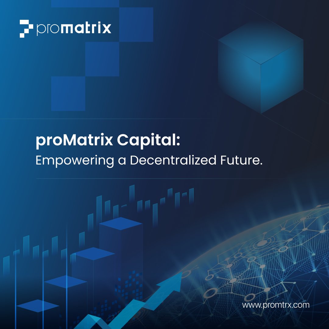 Promtrx's tweet photo. 🚀Launching #proMatrix Capital, a visionary #Crypto & #Web3 VC firm, set to redefine decentralization.
🔍Investing in:
✅Early-stage #blockchain with real-use applications
📈Our commitments:
🌟Value for investors
🌟Future of blockchain
🌟Collaboration & growth
🌐Join us! https://t.co/YFJ4kVw6sC