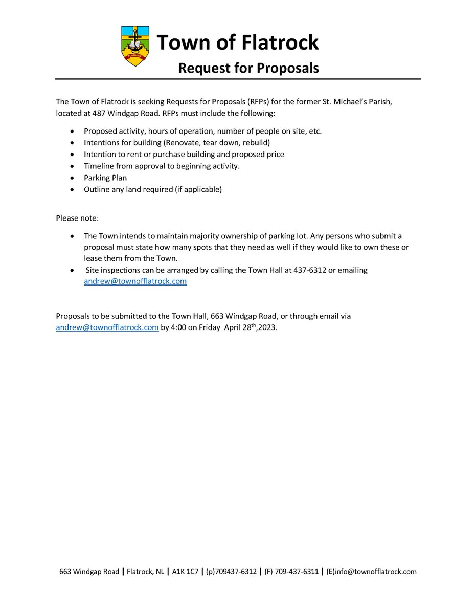 Town of Flatrock (@townofflatrock) on Twitter photo 