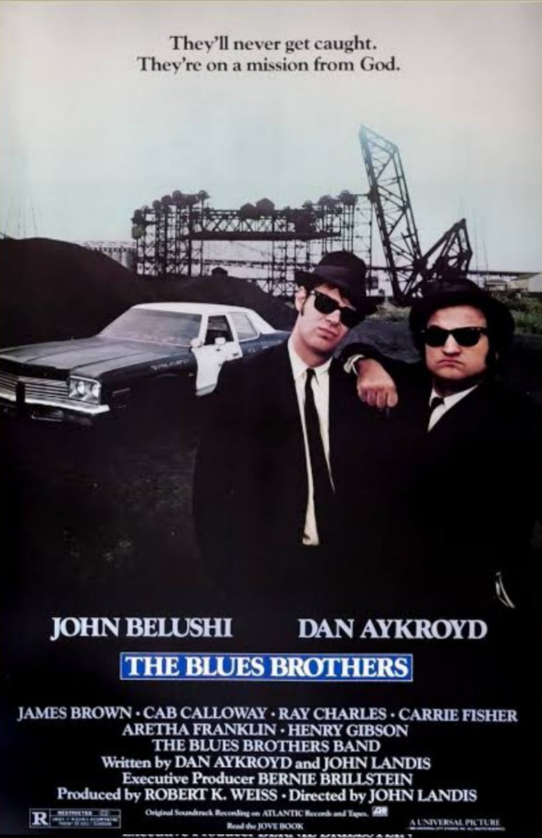 3/28㈫13:00~BSP
🈙#ブルース・ブラザース
㊬John Landis
JohnBelushi
DanAykroyd
JamesBrown
CabCalloway
RayCharles
ArethaFranklin
SteveCropper
DonaldDunn
MurphyDunne
WillieHall
TomMalone
LouMarini
MattMurphy
AlanRubin
CarrieFisher
HenryGibson
JohnCandy
JohnLeeHooker
Twiggy
FrankOz
🈀