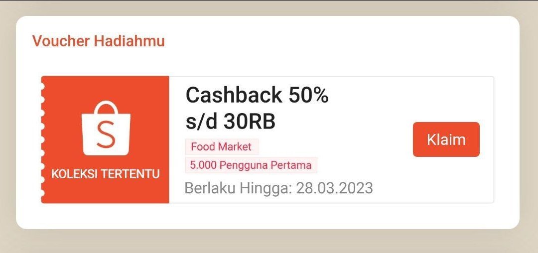 i_m_mortal_'s tweet photo. Shopee Food Market | 22-28 Mar
*Ajak 4 teman dan dapatkan voucher cb 50% s/d 30k
*Yang kirim link dan yang klik link, sama-sama menambah 1 teman di grupnya
*Yang mau share link bisa pake #ShopeeFoodMarket biar lebih mudah diurutkan dari yang terbaru
https://t.co/12lGOBR1Dd https://t.co/zKs8u4FV7s