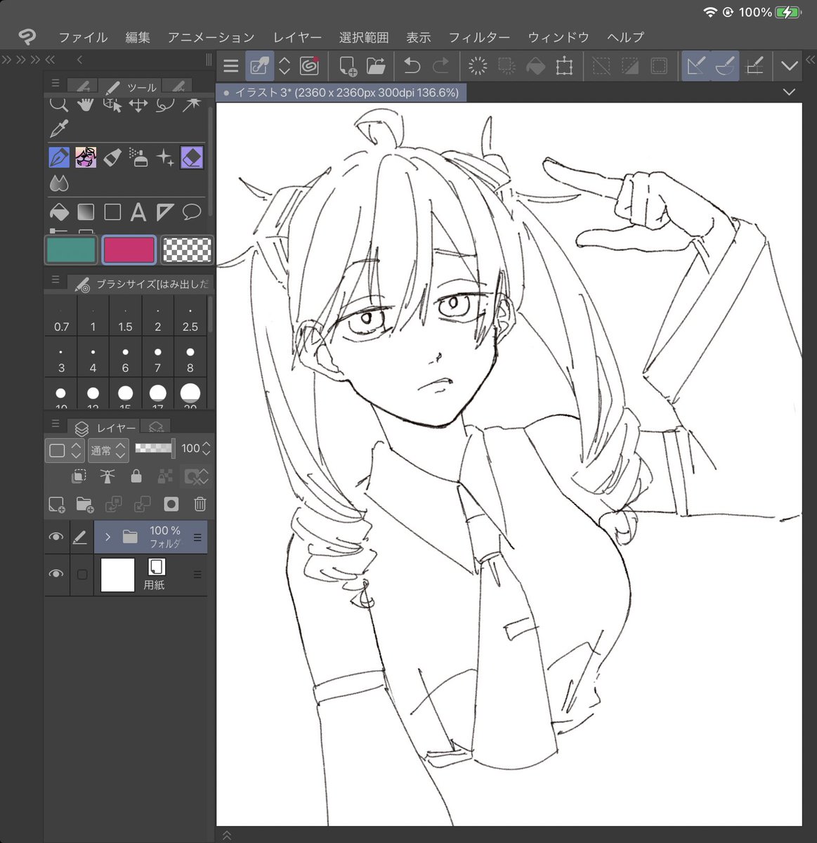 明日仕事なのに時間忘れて落描きしてた
寝ます 
