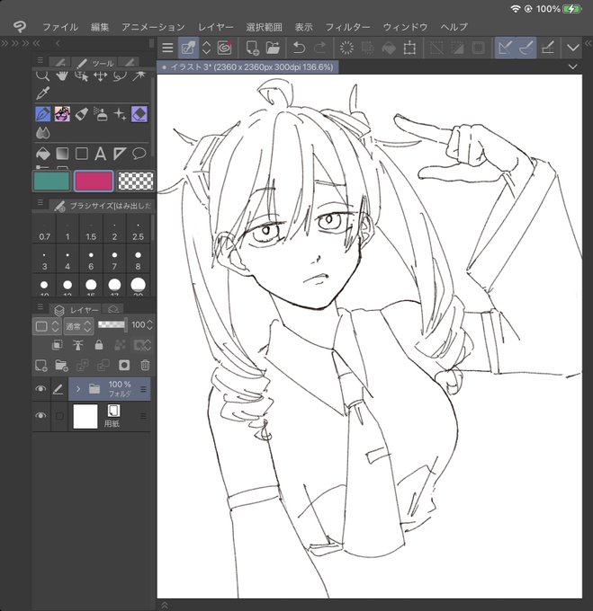 明日仕事なのに時間忘れて落描きしてた
寝ます 