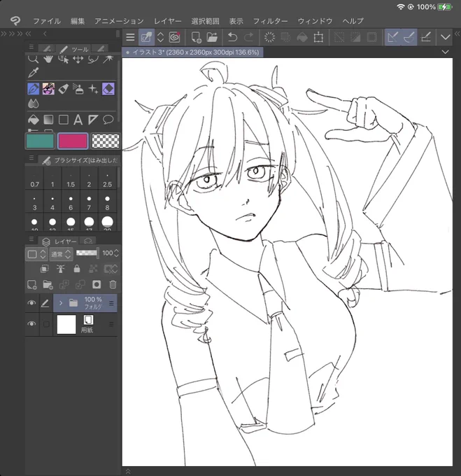 明日仕事なのに時間忘れて落描きしてた
寝ます 