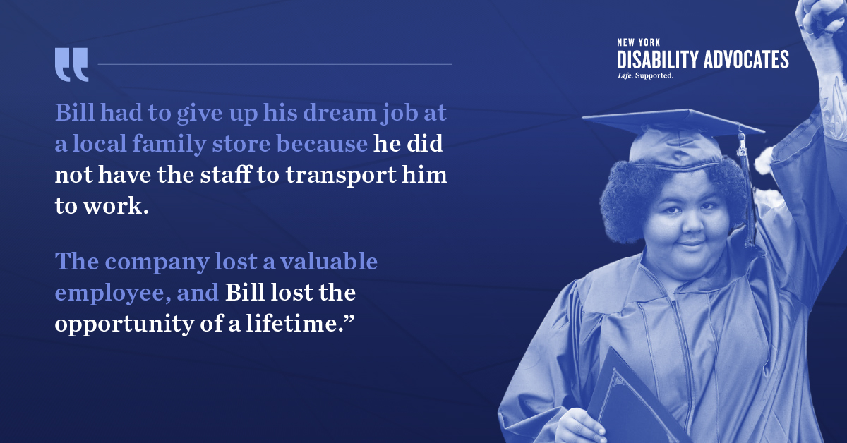 NYDisabilityAdv's tweet photo. (1/2) LACK OF STAFF MEANS FEWER OPPORTUNITIES FOR NEW YORKERS WITH I/DD TO SUCCEED.

There are currently 19,788 vacant DSP positions in NY that the nonprofit service sector cannot fill, making it more difficult for NYers with I/DD to contribute positively to their communities. https://t.co/dx50qgVhHk