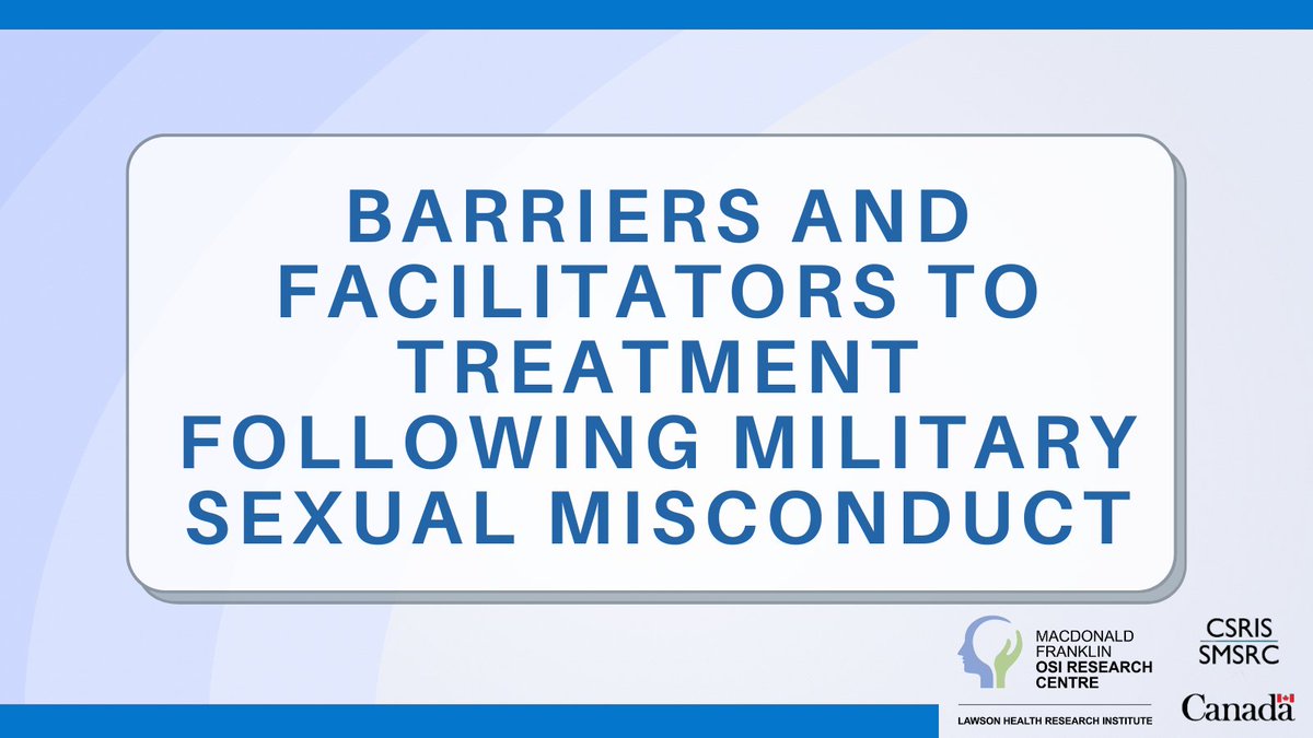MacDonald Franklin OSI Research Centre (@osiresearch) on Twitter photo We are excited to announce that we have been awarded a #SMSRCGrant from <a href="/DNDCAF_SMSRC/">Sexual Misconduct Support and Resource Centre</a> to support individuals impacted by sexual misconduct in the wider Defence community. We are excited to announce that we have been awarded a #SMSRCGrant from <a href="/DNDCAF_SMSRC/">Sexual Misconduct Support and Resource Centre</a> to support individuals impacted by sexual misconduct in the wider Defence community.