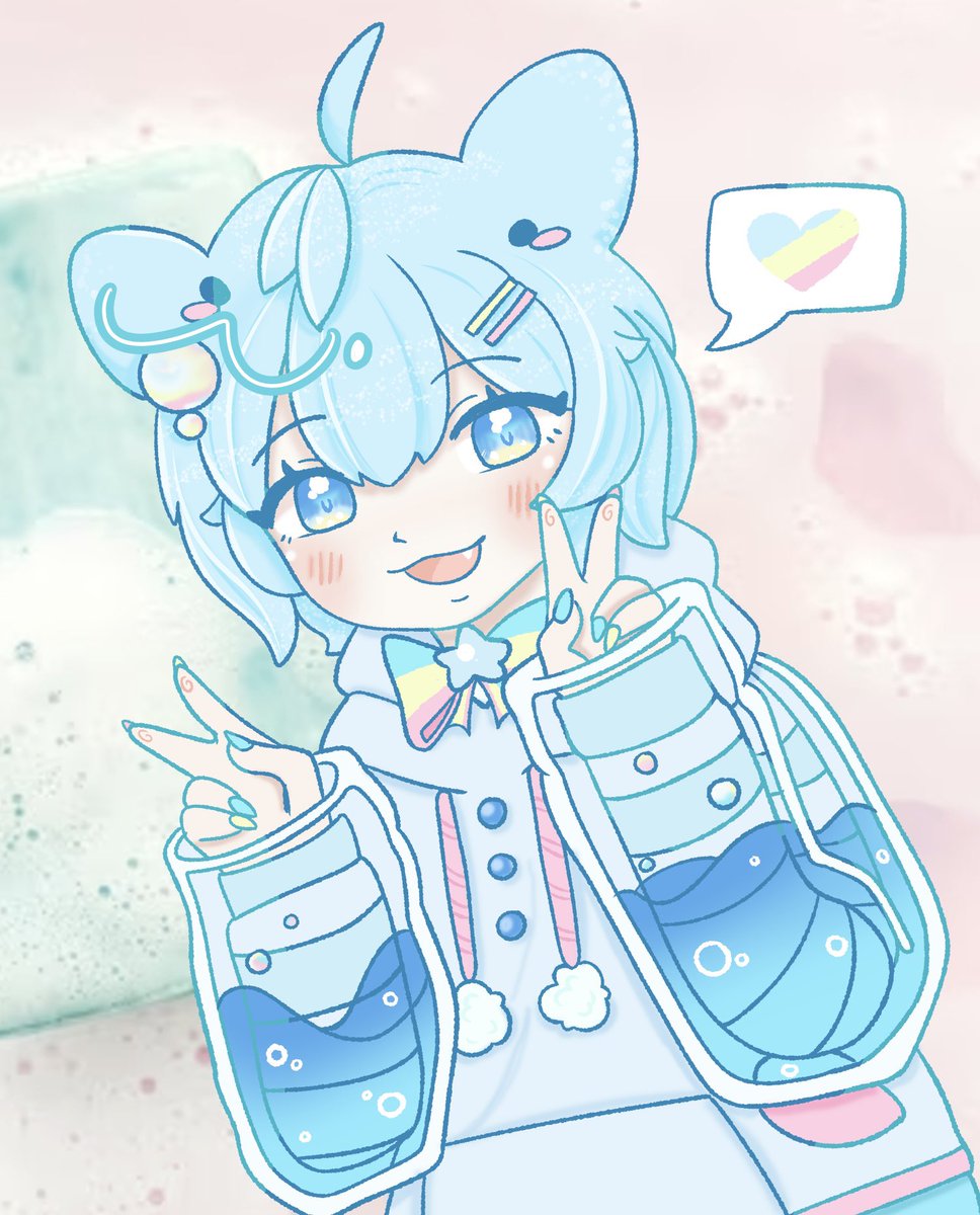 sunflowerssnail's tweet image. Meet Nowi!! She’s my newest custom made by @nekosharpie 
🧼🛁🌷 #art #cleancore #octopus #oc