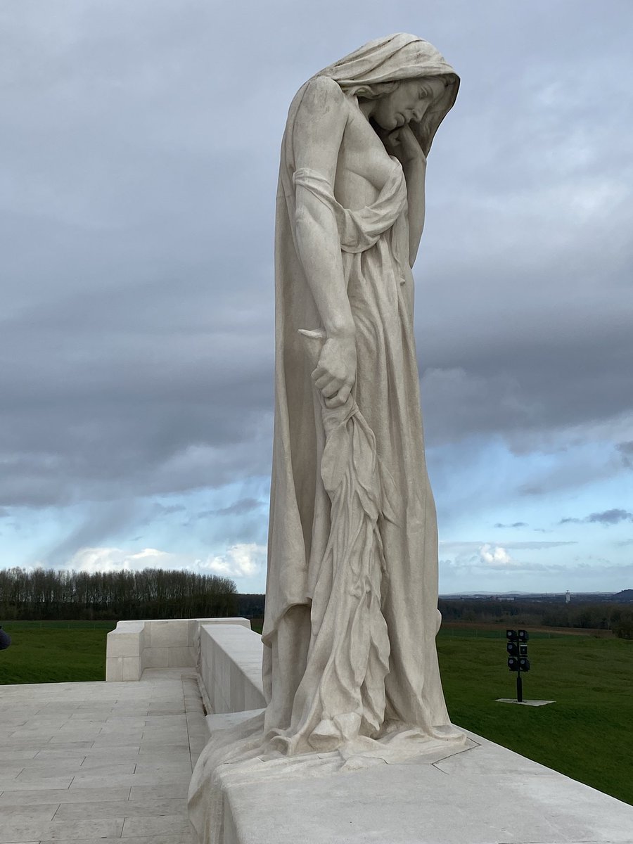 boothamemc's tweet photo. Canadian memorial to the missing at Vimy Ridge. @BoothamSchool https://t.co/hJVwhqr04H